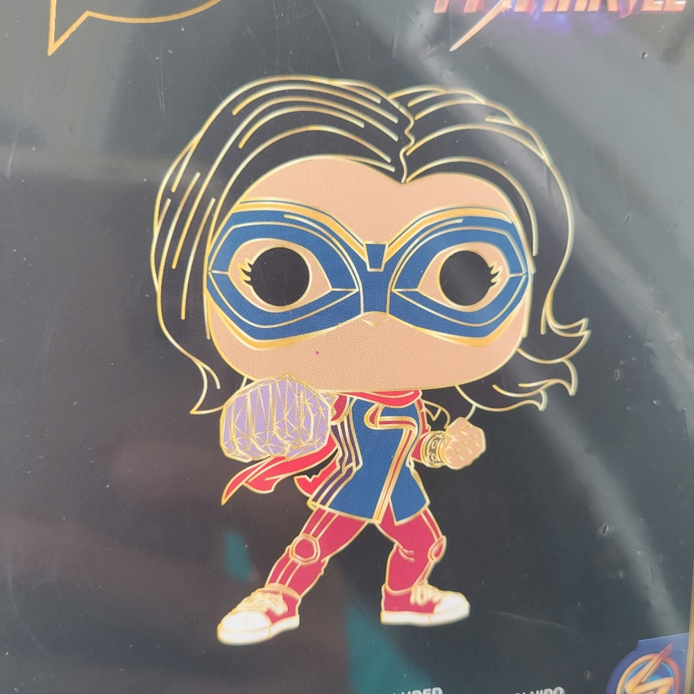 Ms. Marvel Enamel Pin ~ Funko Pop ~ Disney Studios ~ NWT/NIB ~ Cute~ FINAL PRICE